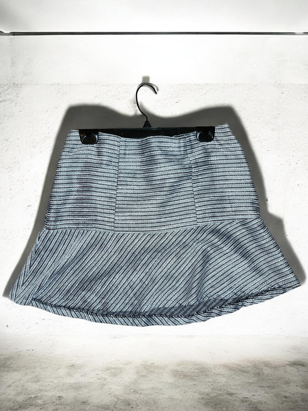 Striped Vintage Flared Hem Women's Skirt